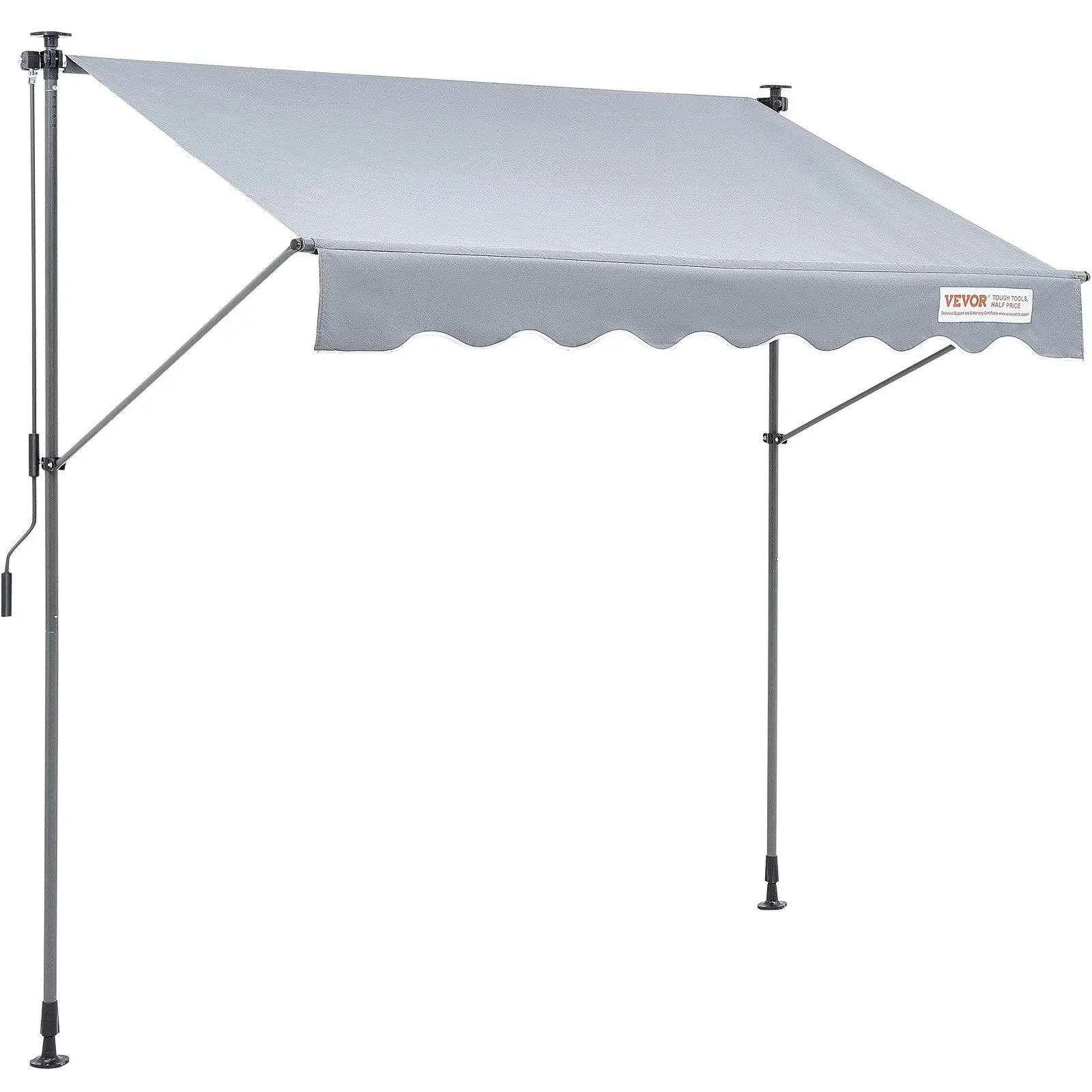 【SummerFinds】VEVOR Manual Retractable Awning, Outdoor Retractable Patio Awning Sunshade Shelter, Adjustable Patio Door Window Awning Canopy with Sun Shade Curtain for Backyard, Garden, Balcony