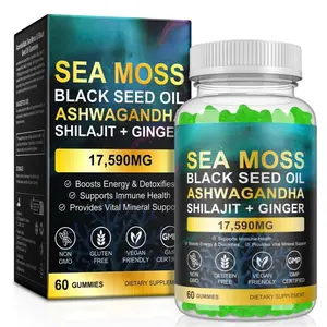 20in1 Sea Moss, Bladderwrack , Black Seed Oil, Ashwagandha, Turmeric, Ginger, Shilajit Gummies