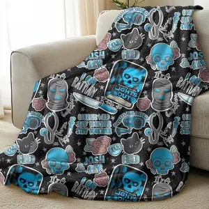 Lights Out Blanket   Fleece Material| Gift for Her| Queen Size| Bookish Blanket| Extra Large| Decor birthday gift