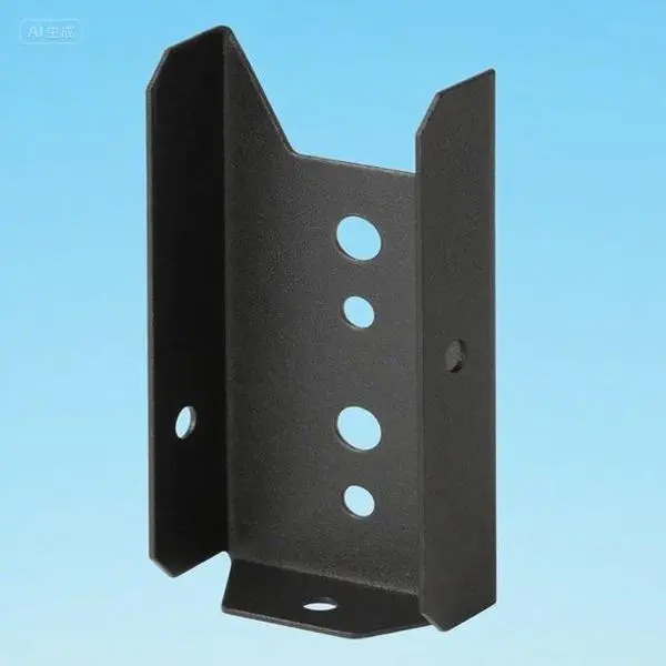 18 Gauge (1.2mm) Black Q235B Carbon Steel Fence Bracket (20-Pack), 2x4 Deck Rail Post Support, 1.5in Inner Width, Powder Coated Rustproof Outdoor Mounting Hardware, Easy Installation for Rail Use