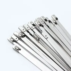 Heavy-Duty Stainless Steel Cable Ties 4.8x300mm | Self-Locking Metal Cable Ties | Heat and UV Resistant | Suitable for Automotive, Industrial, and Outdoor Use (Pack of 100/300)