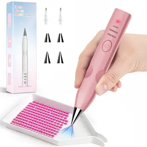 Electric Diamond Painting Brush Set, Wireless Vacuum Rhinestone Picker, Rechargeable, 3 Suction Levels, Low Noise, Professional Grade