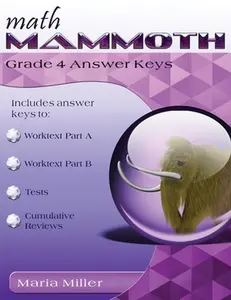 Math Mammoth Grade 4 Answer Keys -- Maria Miller, Paperback