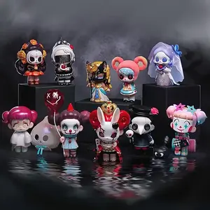 Kasa Not a Villain Series Anime Blind Box, Cute I'm Not A Clown Series Blind Box Figure for Desktop Ornament Collectable PVC Figure for Halloween Christmas Gifts