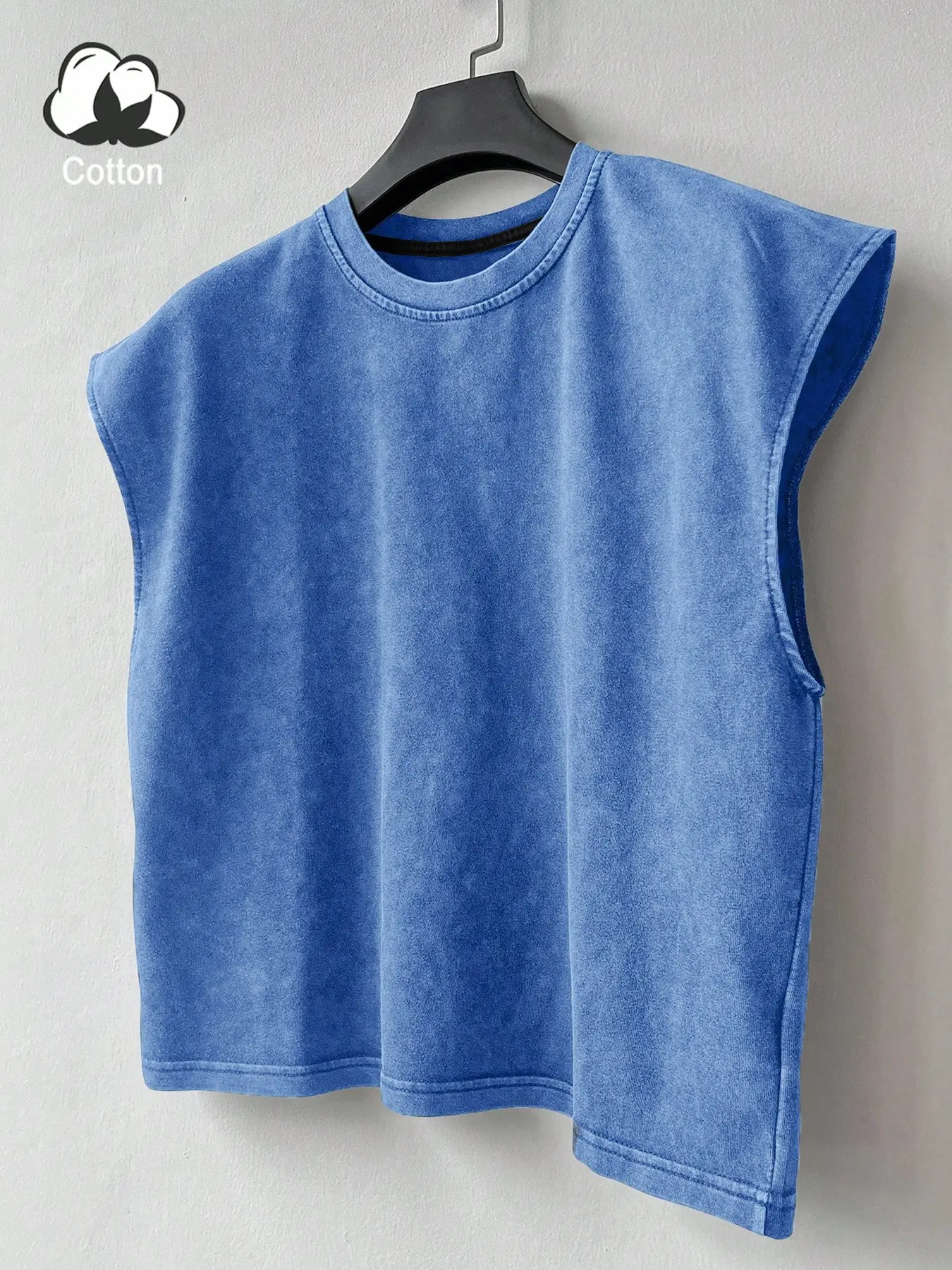 Vintage washed loose plain sleeveless tank top Menswear, Made with cotton fabric, soft and breathable, featuring minimalist aesthetics. Perfect for Y2K streetwear style, casual layering, and popular TikTok outfits! Available in multiple colors.