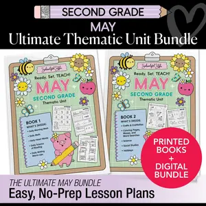 Ultimate Second Grade May Thematic Unit Bundle