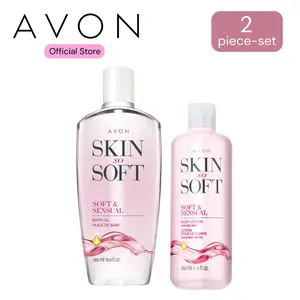 The Silky Skin Set (Skin So Soft Soft & Sensual Bath Oil + Body Lotion)