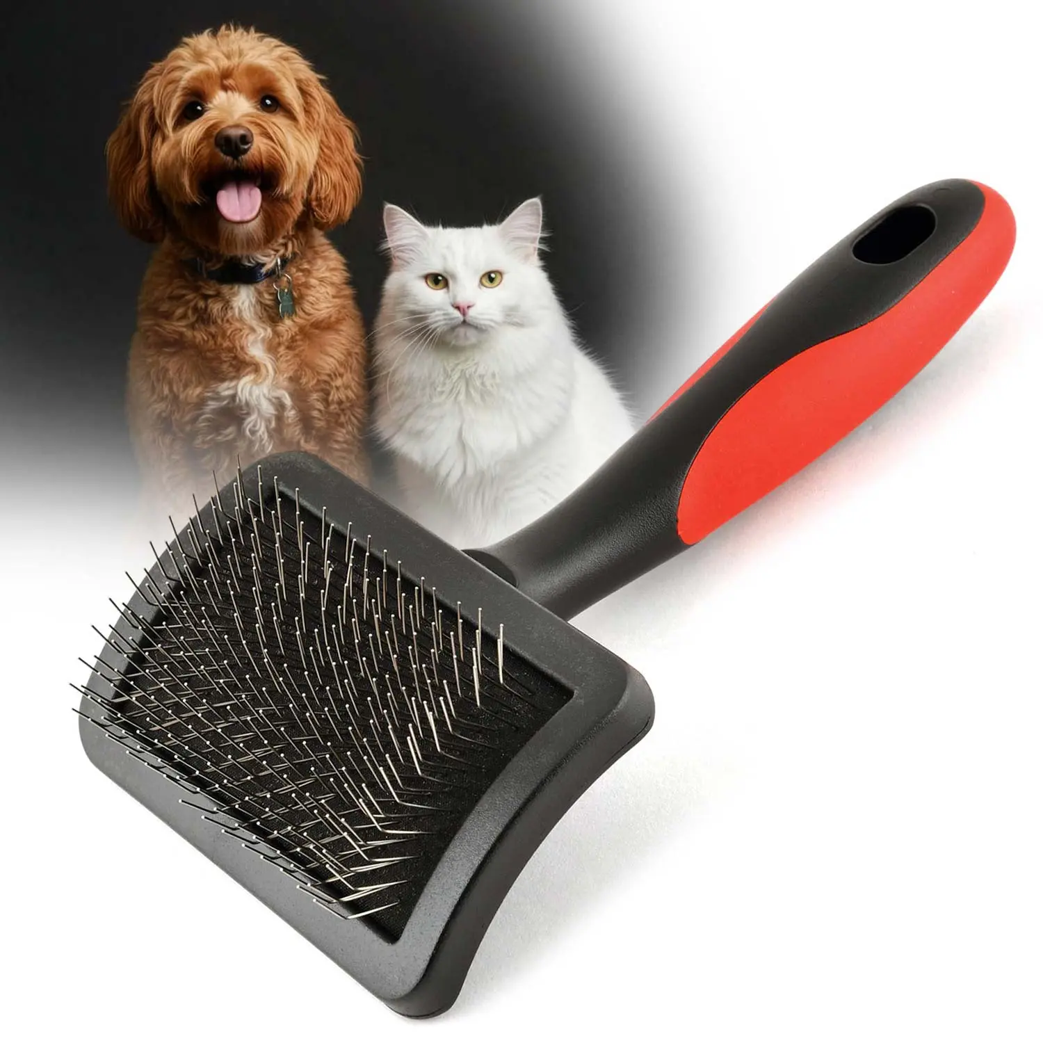 Jeffers Firm Pin Universal Slicker Pet Grooming Brush Jeffers Firm Pin Universal Slicker Pet Grooming Brush