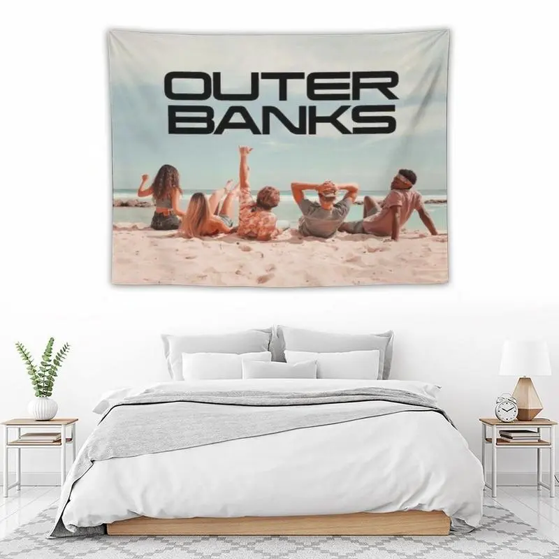 JJ Maybank tapestry Outer Banks main picture Flag Wall Art Hanging,For Decorate Clubs Concerts Bars University Dormitories Living Rooms Bedrooms Decor Tapestry