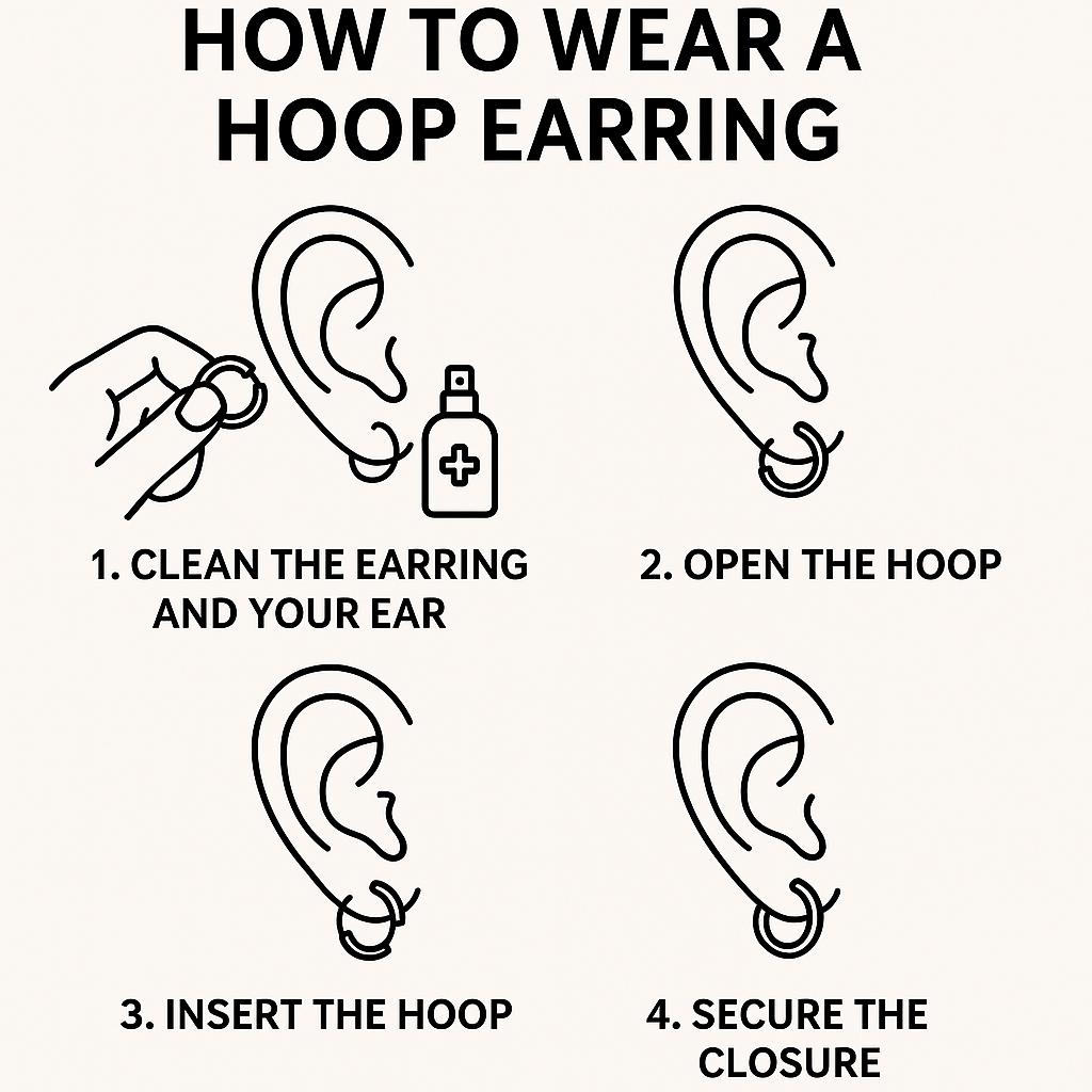 Oufer 2PCS Stainless Steel Spike Hoop Earrings Hook Style Handmade Poslish Unisex Casual Accessory for Gothic Look 20G Durable Easy to Wear Durable 20mm Height 9mm Inner Diameter