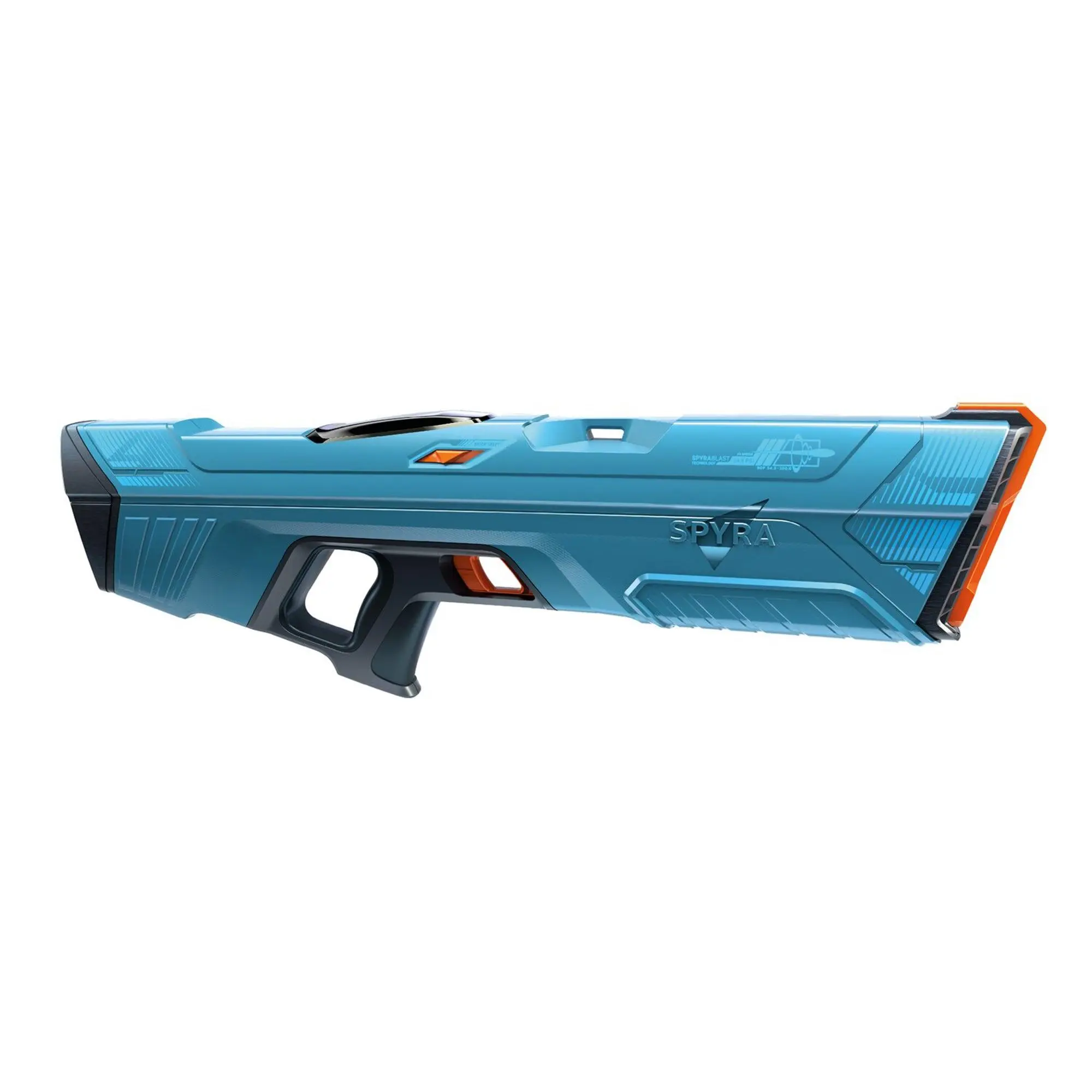 SPYRA Electric Water Blaster Outdoor Squirt Gun for Pool Games, SpyraFour, Blue