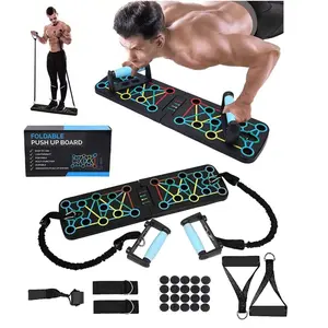 Push-up board, multi-functional home fitness device for men and women, new model for building abdominal muscles, chest muscles, and folding training board