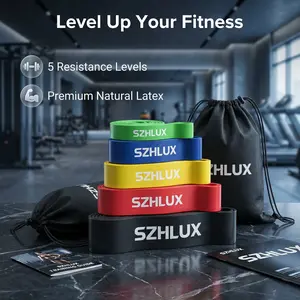 Multifunctional 5pcs Resistance Bands Set, Suitable For Strength Training, Rehabilitation, And Full-body Workouts, Activates Muscle Groups, Enhancing Workout Results! home gym arm free carry bag Body Premium yoga Heavy Duty portable buy Exercise Silicone