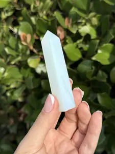 Opalite Crystal Point – Opalite Tower for Décor, Manifesting & Chakra Work