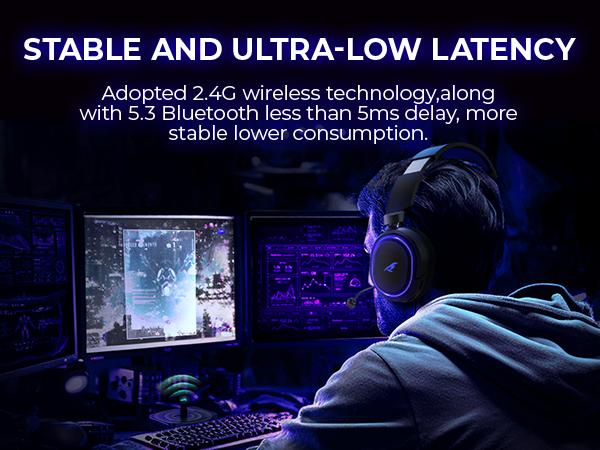 Picun G2 Over Ear Wireless Gaming Headset with Mic - Gaming Accessories, Bluetooth 5.4 Headphones, 7.1 Virtual Immersive Sound, 2.4GHz/Wired Connectivity, 5ms Lagfree Play, ENC Noise-Canceling Retractable Mic, RGB Lighting, PC Accessories for PC, PS5, PS4 Picun G2 Over Ear Wireless Gaming Headset with Mic - Gaming Accessories, Bluetooth 5.4 Headphones, 7.1 Virtual Immersive Sound, 2.4GHz/Wired Connectivity, 5ms Lagfree Play, ENC Noise-Canceling Retractable Mic, RGB Lighting, PC Accessories for PC, PS5, PS4