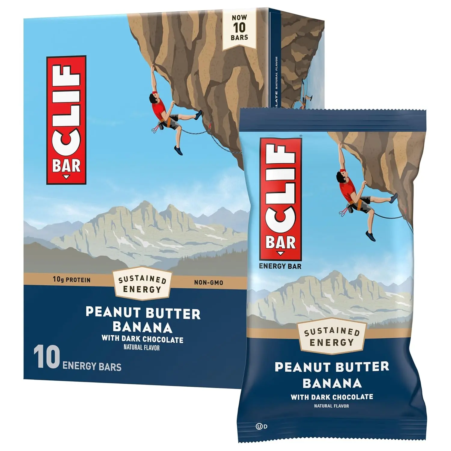 CLIF BAR - Peanut Butter Banana with Dark Chocolate Flavor