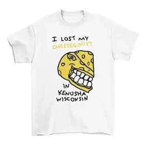 Funny Meme Clothing: 'Cheeseginity Lost' Graphic Tee for American Guys
