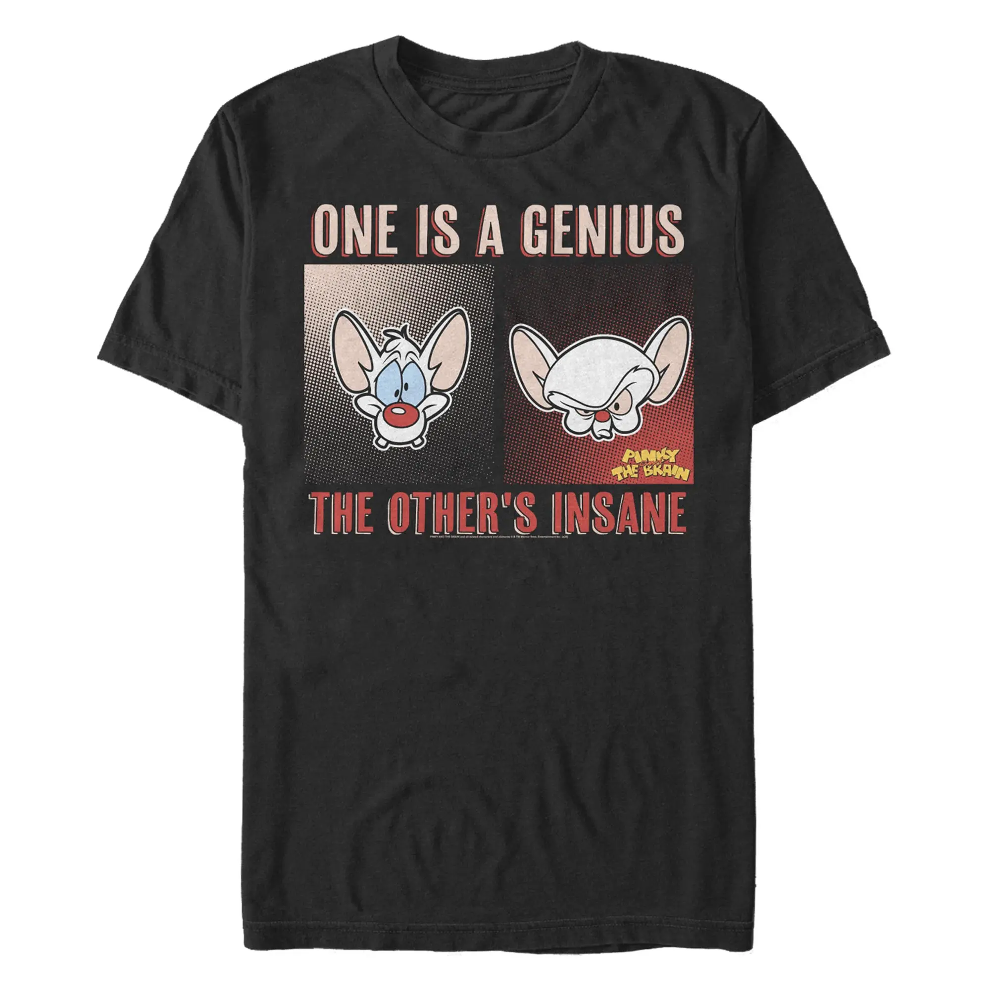 Men's Pinky and the Brain Genius And Insane T-Shirt