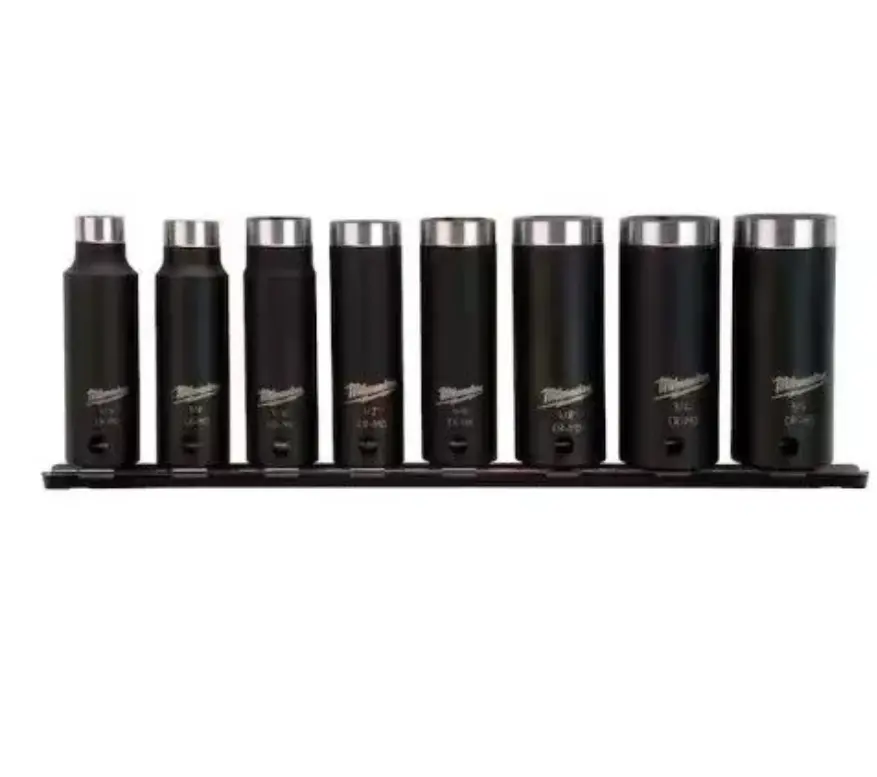 49-66-4419 - 3/8" Drive SAE Deep Well Impact Socket Set Milwaukee (8-Piece)  Chuck