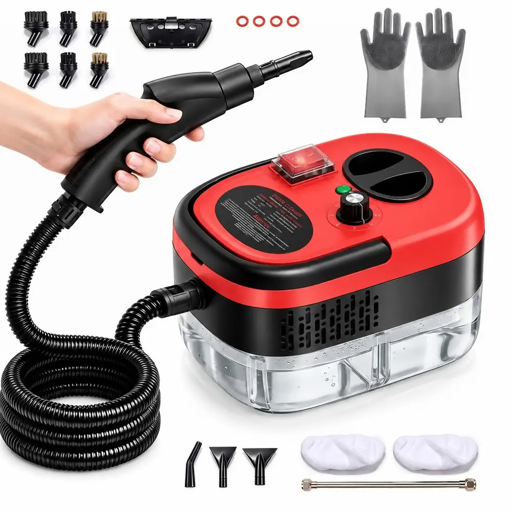 【Black Friday】 2500W Multifunction Floor Steamer - Handheld Portable Steam Cleaner for House, 220VAC-50Hz ABS Plastic 190x150x130mm Cleaning Gadgets, Household Items for Tile Grime Removal with Accessories