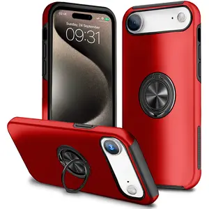Entronix Case Compatible with iPhone 17 Air - 360º Circular Ring Gripstand