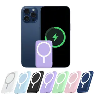 power bank portable charger power bank power bank charger magnetic power bank 5000mAh Magnetic Power Bank MagSafe Wireless Fast Charger for iPhone 12–17 Pro/Pro Max, Compact Portable Battery Pack lithium ion travel essential
