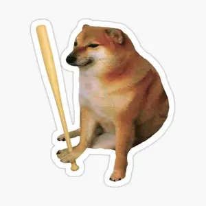 Funny Internet Dog Energy Collection Dog Meme Sticker