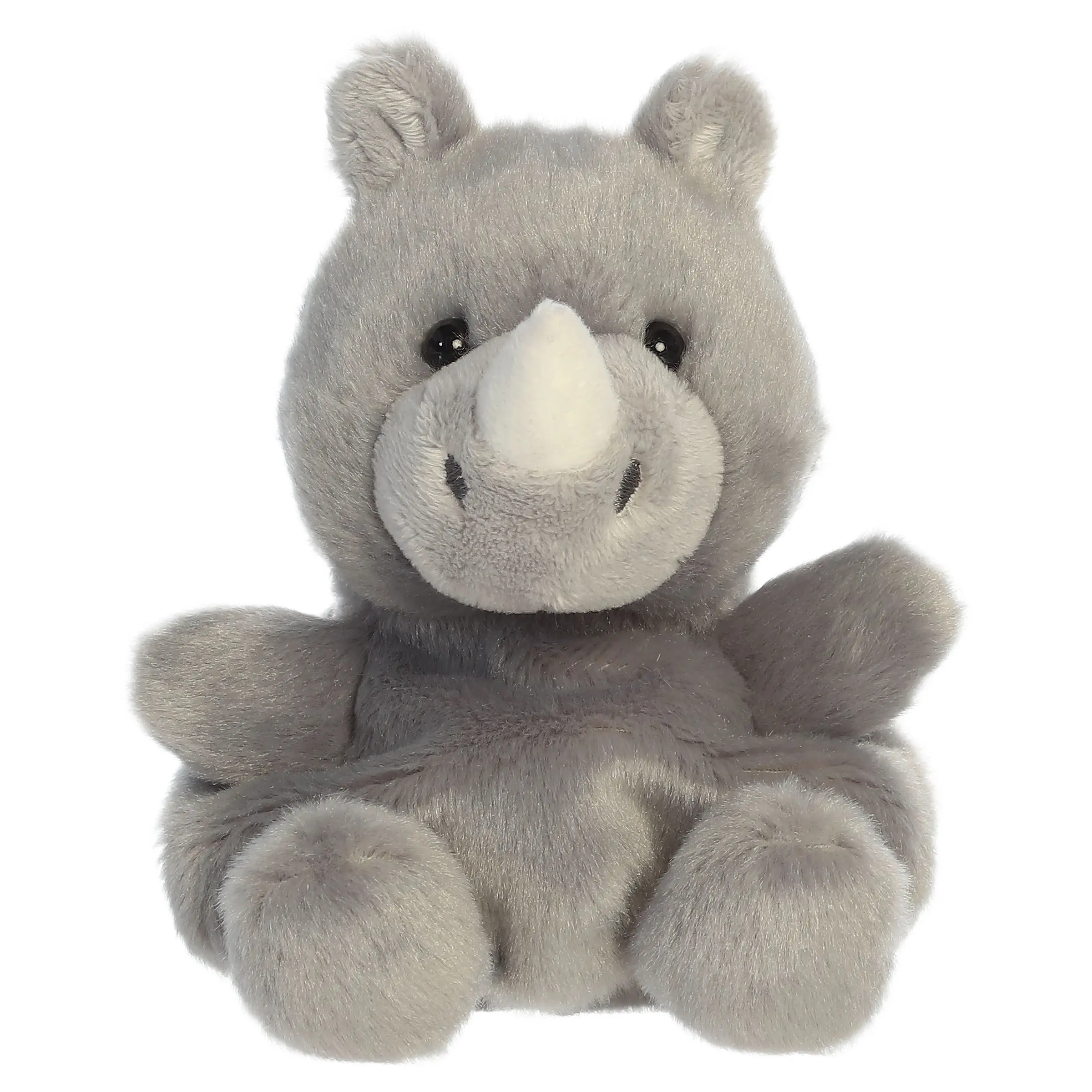 Palm Pals Adorable Jambo Rhino 5 inch Mini Soft Plush Collectable Stuffed Animal