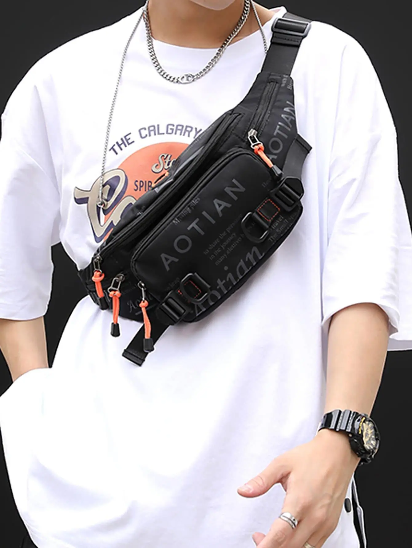 Supreme leather waist bag - TikTok Shop