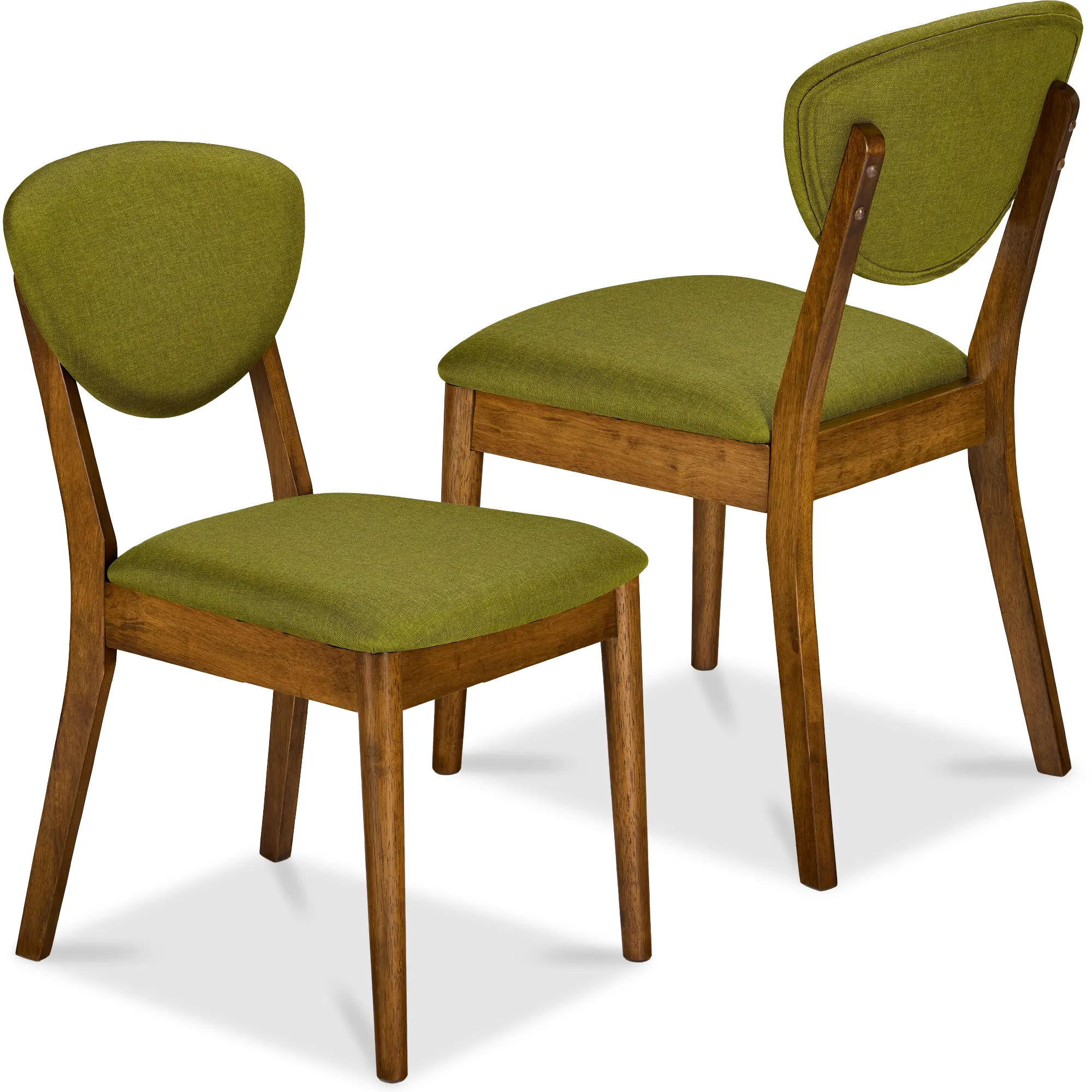 Best Choice Products 2-Piece Mid-Century Modern Wood & Upholstered Dining Chair Set Best Choice Products 2-Piece Mid-Century Modern Wood & Upholstered Dining Chair Set