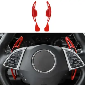 Steering Wheel Shift Paddle Shifter Cover Trim for 2017+ Chevrolet Camaro, 2014-2019 Corvette C7, Automotive Car Interior Accessories, Affordable Car Decorations
