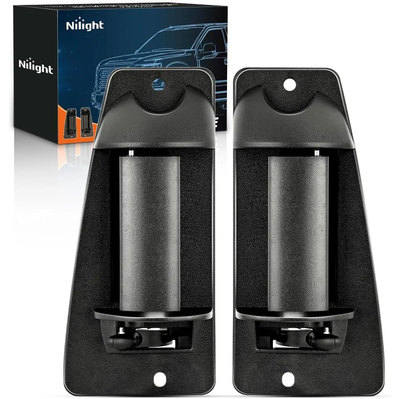 Nilight Extended Cab Rear Door Handles (Left Driver & Right Passenger) - GMC Accessories Compatible with 1999-2007 Chevy Silverado, 1999-2007 GMC Sierra 1500/2500/3500, Replace#15758171,15758172