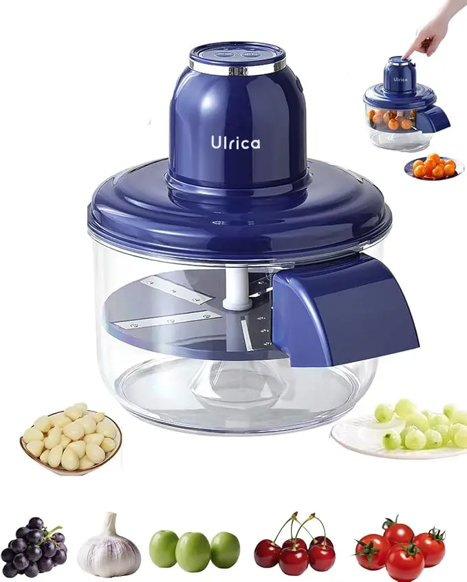 ULRICA Electric Peeler, Automatic Portable Peeler Machine for Garlic Grapes Cherry Tomatoes Chestnuts, Rechargeable 1300mah Battery Powered Peeler, Type-C Charging Kitchen Gadgets Gift