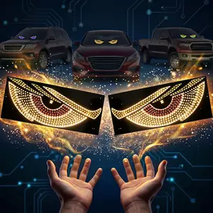 Devil's Eye Display Car Light – Color-Changing Eye Lamp with Flash Patterns for Cars Trucks & Pickups Greenish Spring