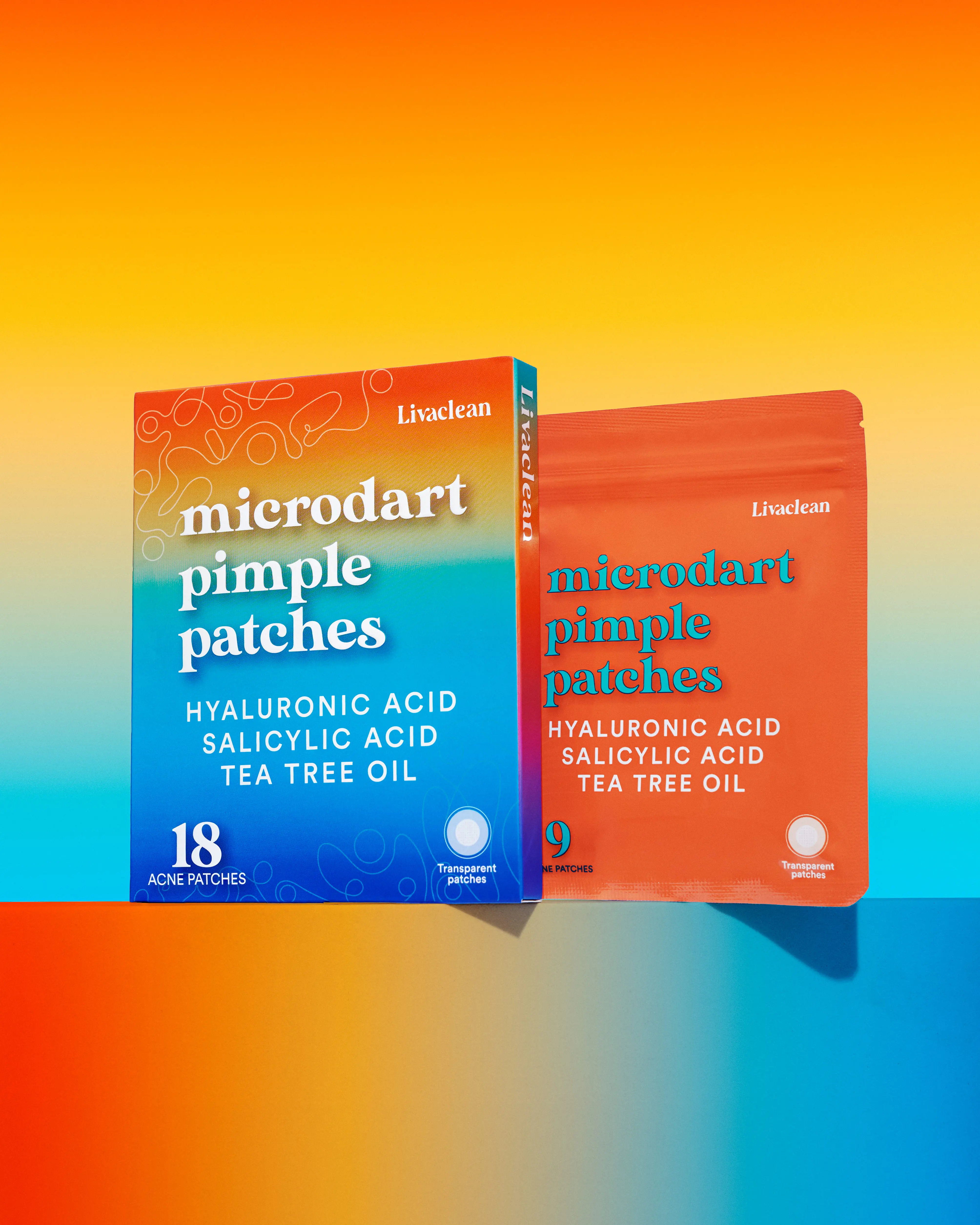 LivaClean Microdart Pimple Patches with Hyaluronic Acid Salicylic Acid & Tea Tree Oil 18 Acne Patches Dermatologically Tested in USA for Sensitive Skin Repair Moisture Hydrating Niacinamide Sheet Moisturize