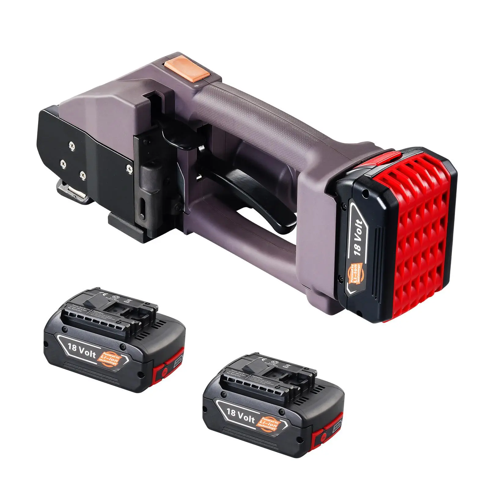 VEVOR Electric Strapping Machine, 0.39"-0.75" PP/PET Strap Compatible, Portable Battery-Powered Tool with Digital Display, 2x4000mAh Batteries, Adjustable Tension, Digital Tension Readout for Box Pallet Packaging