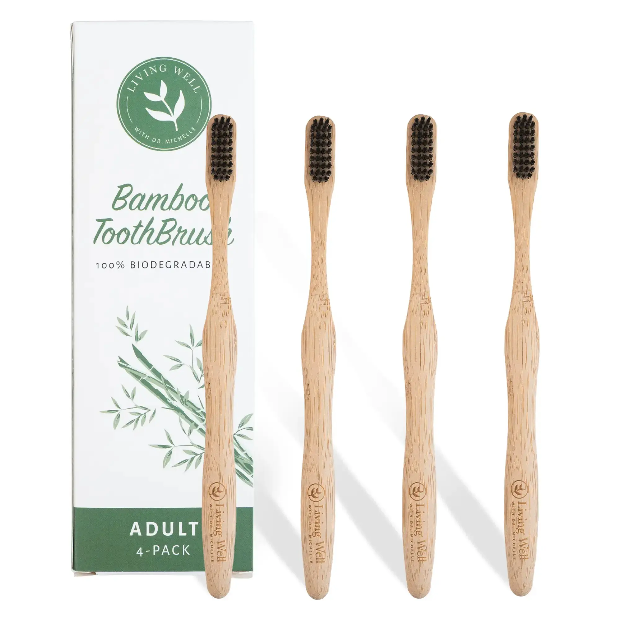 Bamboo Toothbrush (4 Pack) Bamboo Toothbrush (4 Pack)