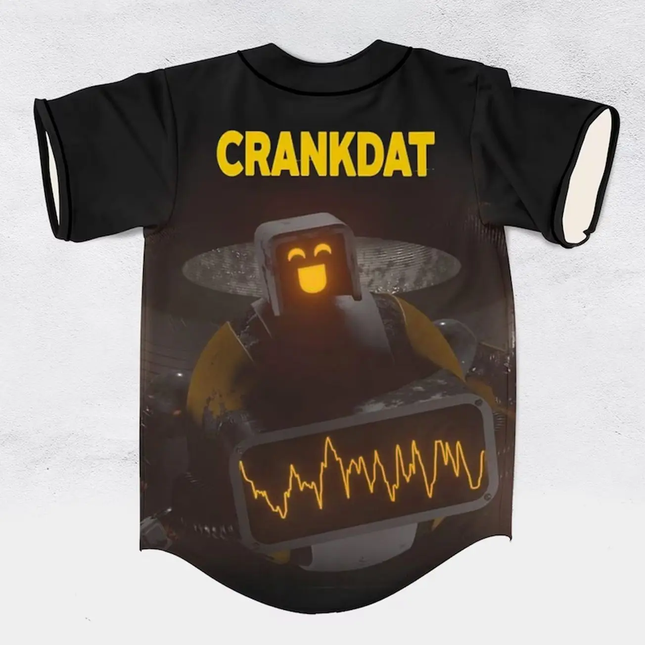 Crankdat Black Baseball Jersey – Unisex EDM rave Rave Shirt KT