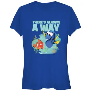 Juniors Womens Finding Dory Always A Way T-Shirt