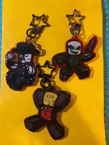 Rob Die of Death Acrylic Keychain Cute cartoon game