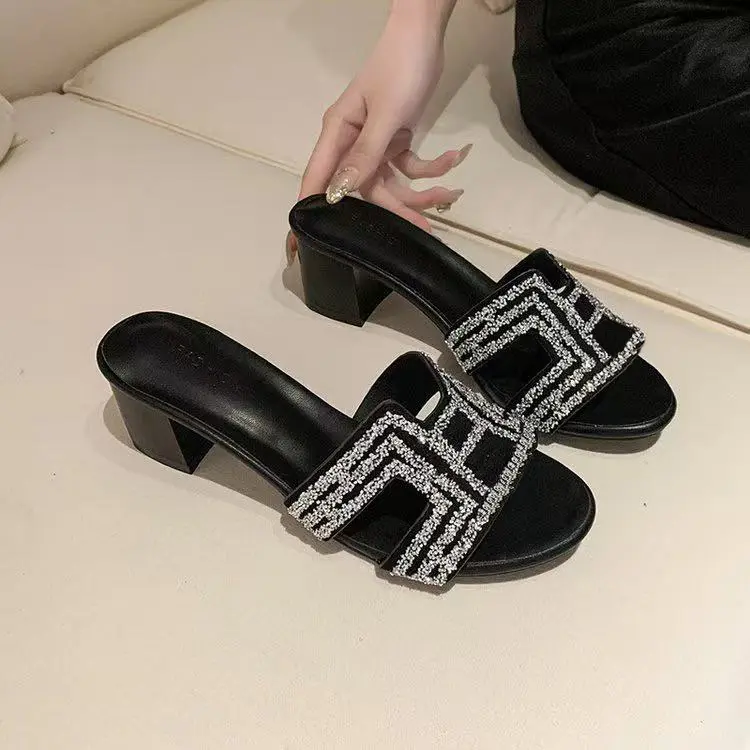 ReneChristine Women's Chunky Block Heel Mule Sandals - 11 Versatile Colors for Effortless Summer Style & All-Day Comfort,back to school,back to school haul