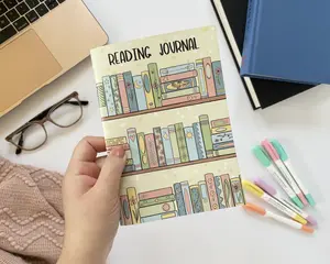 Mini reading journal - 30 book review pages diary notebook