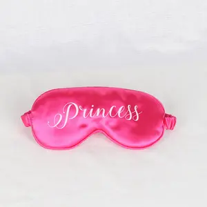 Cikana Hair 1PC Pink Color Silk Sleep Eye Cover-1