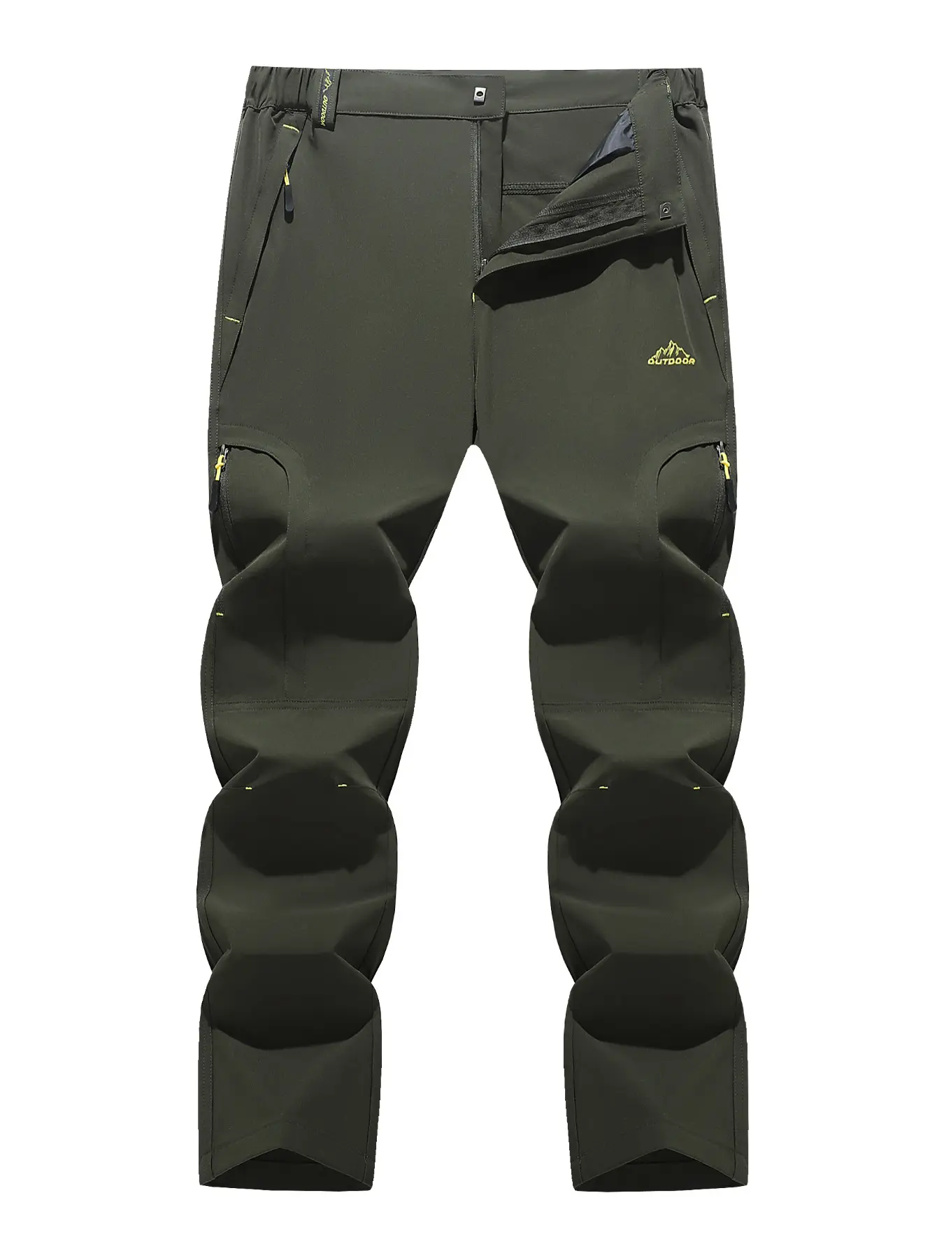 Men's Workwear Belted Pocket Hiking Pants, Casual Sports Running Outdoor Long Pants, Loose Fit Comfortable Multi-Functional Waterproof Climbing Pants, Casual Athletic Pants, Casual Outdoor Trouser, All Season Trousers