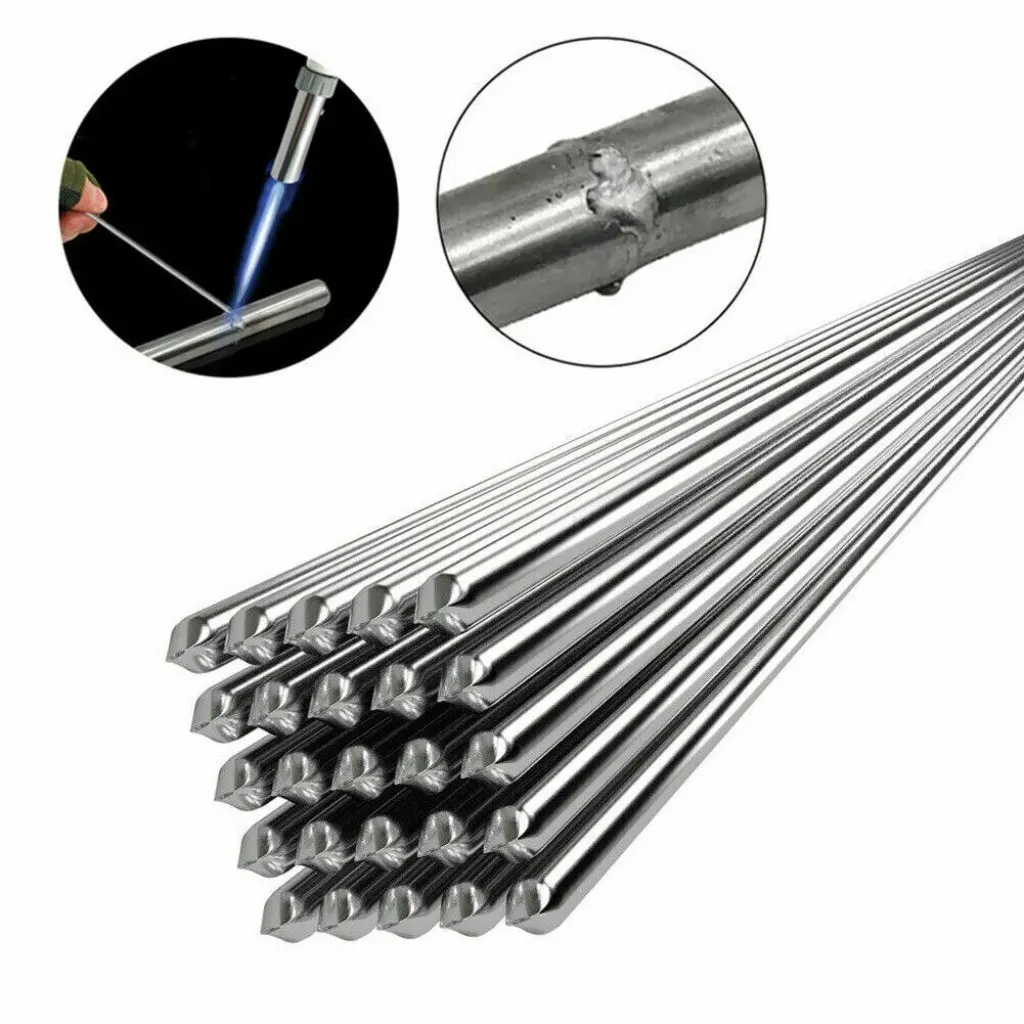 Metal Welding Rods, 50pcs Bulk Pack Low Temperature Aluminum Welding Rods, 50cm Long Diameter 1.6mm, Ideal for Metal Welding, Welding Accessory, Tool