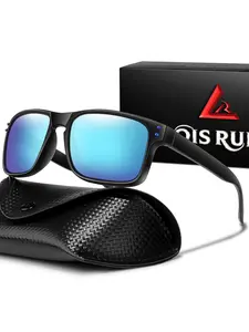 Classic Rectangular Polarized Sunglasses, Stylish UV Protection Glasses, Square Frame, Comfortable for Daily Use, Perfect for Outdoor Activities, Tinted Lens Sunglasses