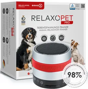 Relaxopet Pro Dog Relaxation Trainer with Sound Frequencies & Vibration Patterns for Stress Reduction and Calming Effect Portable and Easy to Use for Home or Travel