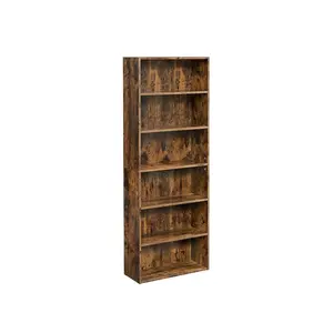 VASAGLE Bookshelf, 23.6 Inches Wide, 6-Tier Open Bookcase with Adjustable Storage Shelves, Floor Standing Unit