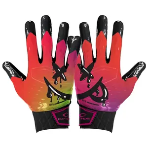 Cutters Drip Face Rev Pro 5.0 Limited Edition Football Receiver Gloves - All Weather Performance & Air C-TACK Grip Technology - Football Gear