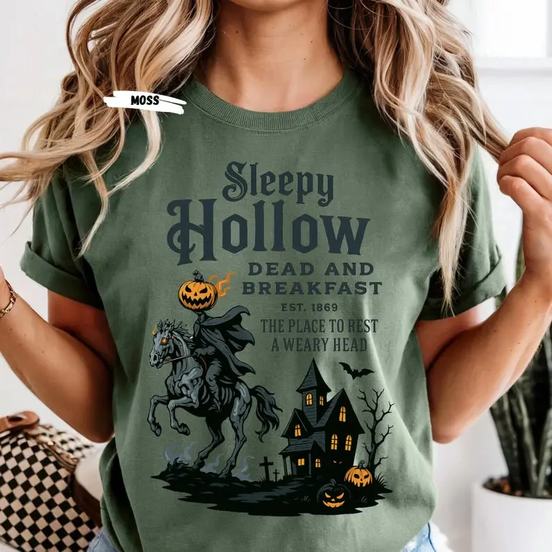 Sleepy Hollow Halloween Shirt Comfort Colors Gothic Horror Tee